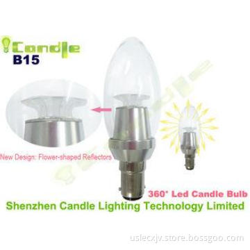 Dimmable Light 360 Led Bulb 3W Candle Warranty 3 Years 250L